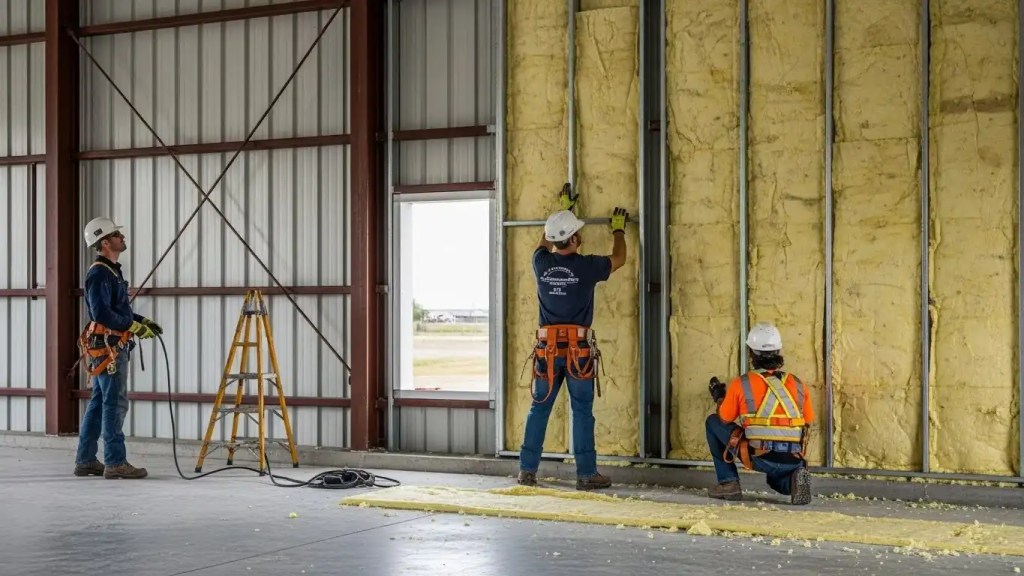 insulating a metal building