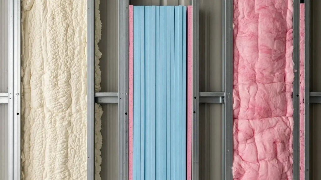 insulation types for metal buildings