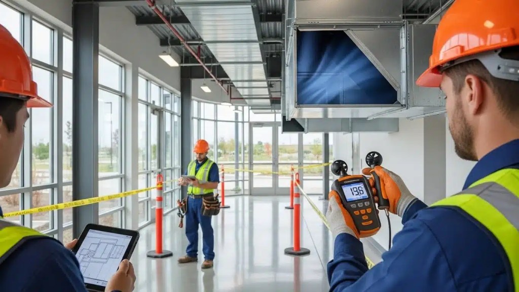 HVAC system components with accessible panels and piping, highlighting design for easy maintenance and long-term reliability."