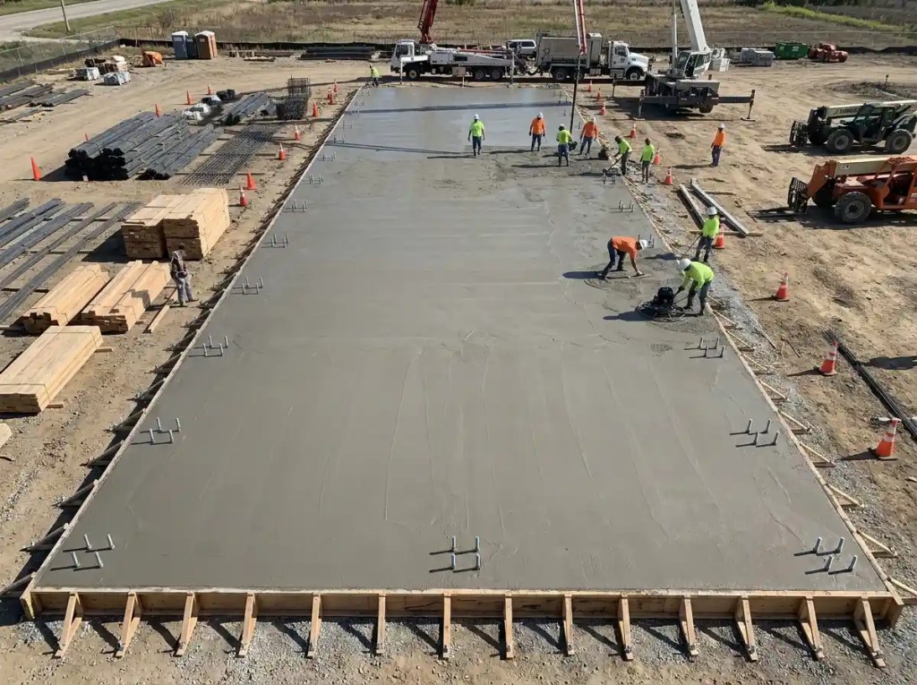 concrete foundation for steel building